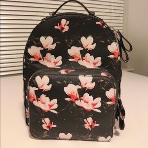 charles and keith floral backpack
